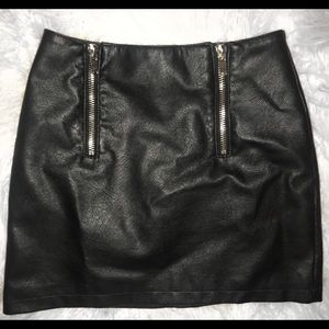 Faux leather mini skirt from forever 21